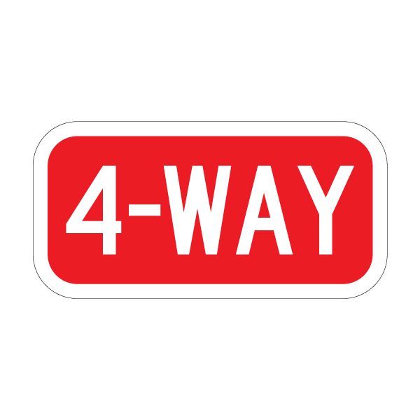4 Way Sign R1-3