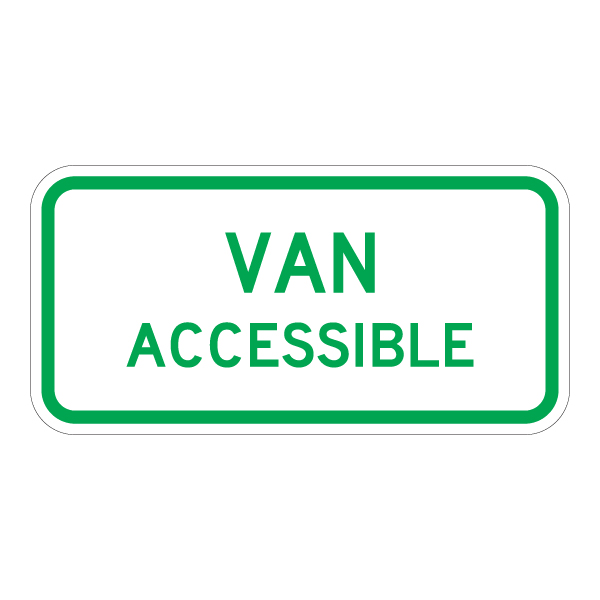 R7-8a Van Accessible Sign Print-Ready MUTCD EPS & SVG Files